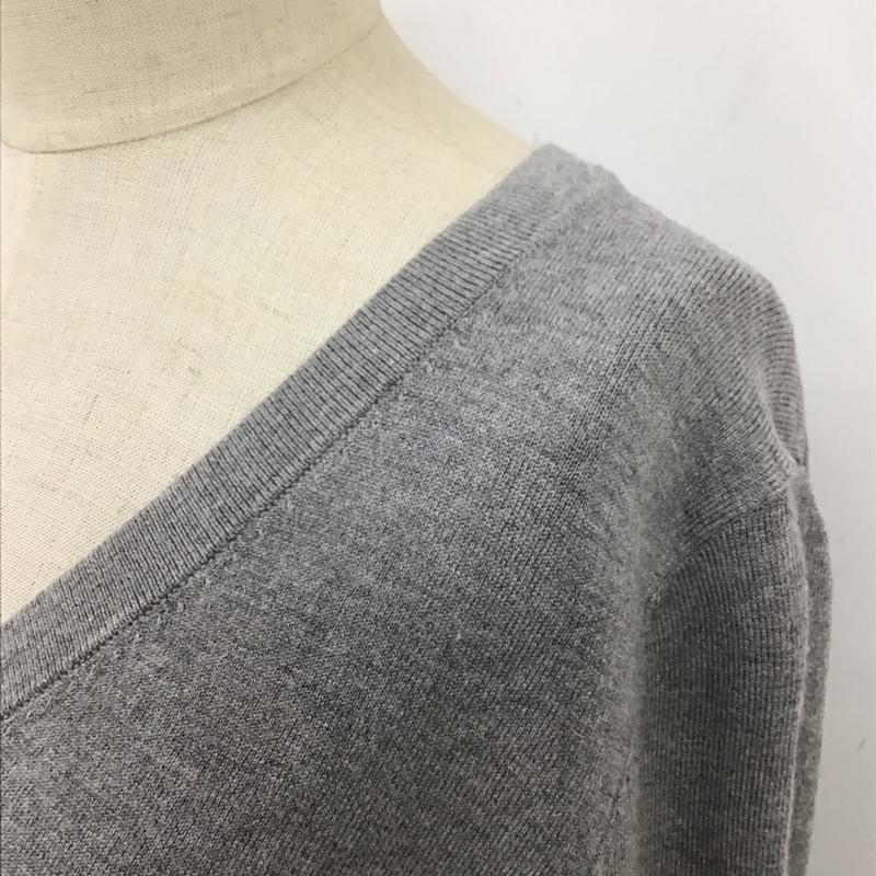 ザラ ZARA ニット、セーター 長袖 1509 125 803 Vネック S 無地 灰 / グレー /  レディース USED 古着 中古 10118467