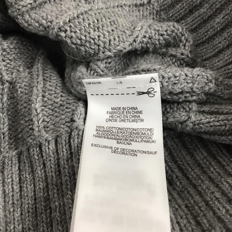 ポロラルフローレン POLO RALPH LAUREN ニット、セーター 長袖 コットン ケーブル編み クルーネック M ワンポイント 灰 / グレー /  メンズ USED 古着 中古 10146357