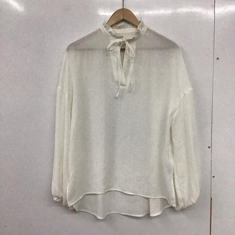 レプシィム LEPSIM シャツ、ブラウス 長袖 FREE 無地 白 / ホワイト /  レディース USED 古着 中古 10136650