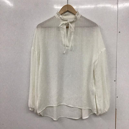 レプシィム LEPSIM シャツ、ブラウス 長袖 FREE 無地 白 / ホワイト /  レディース USED 古着 中古 10136650