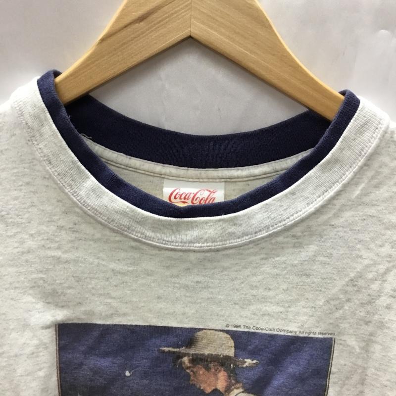コカコーラ Coca Cola Tシャツ 半袖 M プリント 灰 / グレー /  メンズ USED 古着 中古 10109708