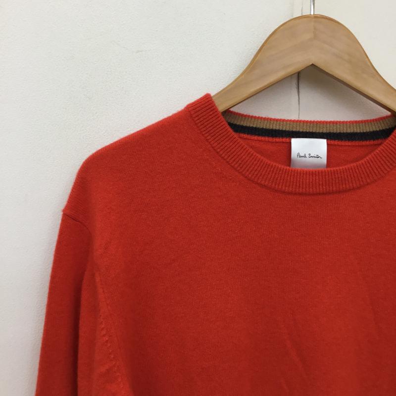 ポールスミス Paul Smith ニット、セーター 長袖 カシミヤニット　PF-NR-89055 L 無地 赤 / レッド /  メンズ USED 古着 中古 10136368
