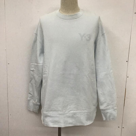 ワイスリー Y-3 トレーナー 長袖 hb3458 CLASSICCHESTLOGOCREWSWEATSHIRT クルーネック オーバーサイズ トレーナー M ロゴ、文字 水色 / ライトブルー /  メンズ USED 古着 中古 10106989