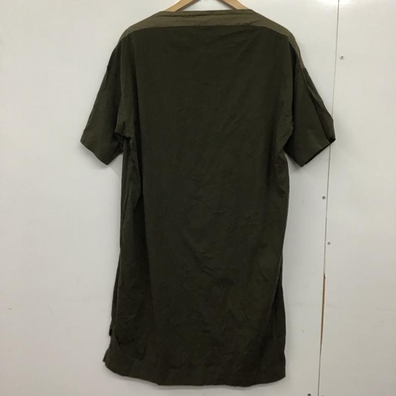 ニコアンド niko and... ワンピース ミニスカート 無地 カーキ / カーキ /  レディース USED 古着 中古 10151078