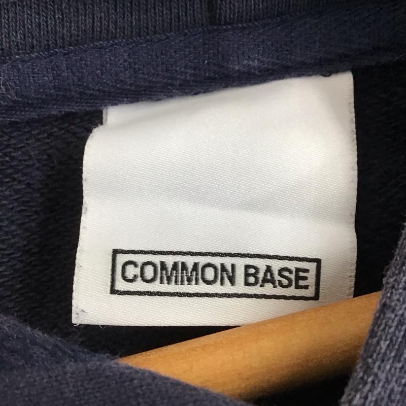 コモンベース Common Base パーカー 長袖 長袖パーカー プルオーバーパーカー スウェット L 無地 紺 / ネイビー /  メンズ USED 古着 中古 10140806
