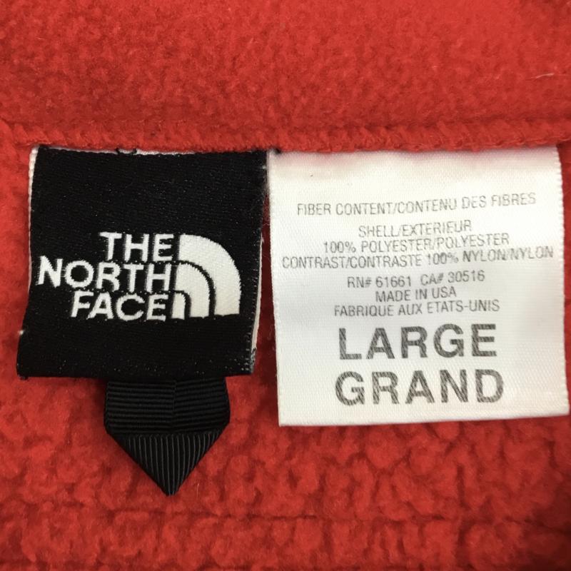 ザノースフェイス THE NORTH FACE ジャケット、上着 ジャケット、ブレザー L ロゴ、文字 黒 / ブラック / X 赤 / レッド /  メンズ USED 古着 中古 10139433