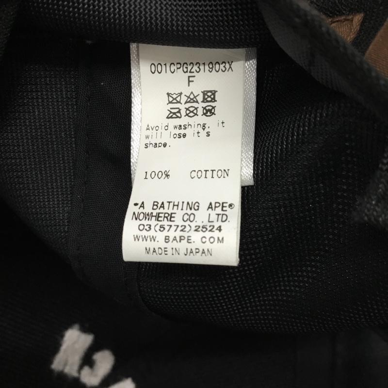 アベイシングエイプ A BATHING APE 帽子 キャップ 001CPG231903X COACH 刺繍 ロゴ、文字 黒 / ブラック /  メンズ USED 古着 中古 10117016