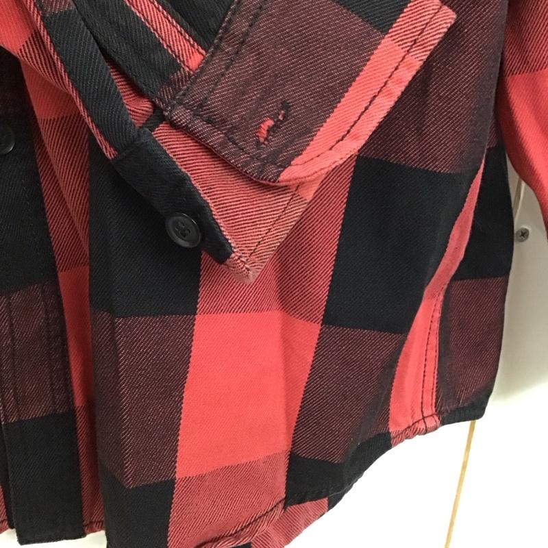リーバイス Levi s シャツ、ブラウス 長袖 長袖シャツ チェックシャツ カラーシャツ M チェック 黒 / ブラック / X 赤 / レッド /  メンズ USED 古着 中古 10143404