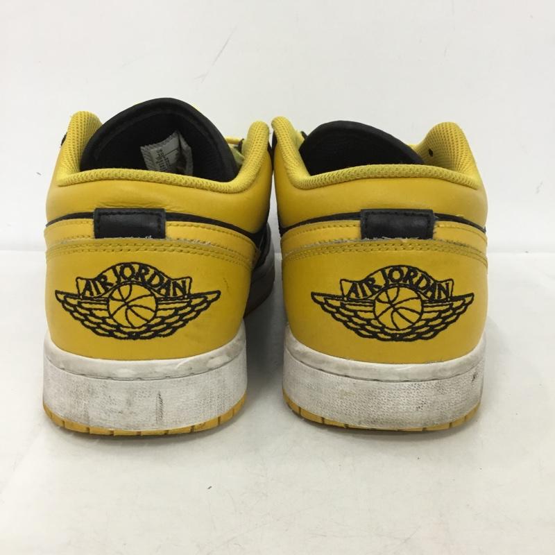 ナイキ NIKE スニーカー スニーカー 553558-072 AIR JORDAN 1 LOW 28cm 28.0cm ロゴ、文字 黒 / ブラック / X 黄 / イエロー /  メンズ USED 古着 中古 10150374