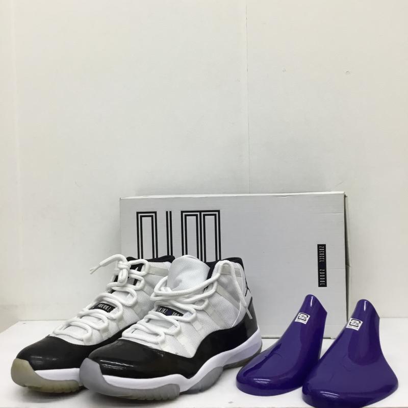 ナイキ NIKE スニーカー スニーカー 378037-107 Nike Air Jordan 11 Retro Concord 2018 ナイキ エアジョーダン11 レトロ コンコルド 2018 28.5cm ロゴ、文字 白 / ホワイト / X 黒 / ブラック /  メンズ USED 古着 中古 10123167