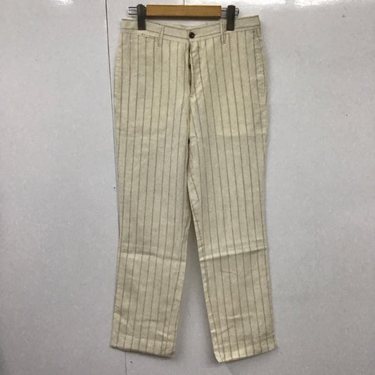 古着 USED パンツ スラックス スラックス ワイドパンツ カジュアルパンツ ストレートパンツ ストライプパンツ 80s ストライプ ベージュ / ベージュ /  メンズ USED 古着 中古 10106566