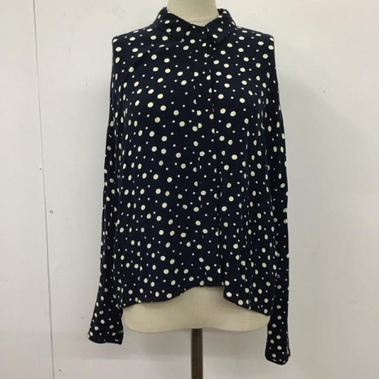 ザラ ZARA シャツ、ブラウス 長袖 S ドット 紺 / ネイビー /  レディース USED 古着 中古 10120060