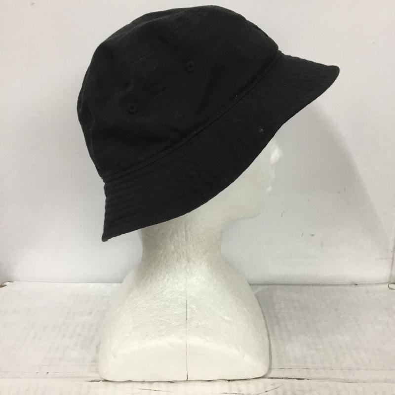 ニューエラ NEW ERA 帽子 ハット バケットハット バケハ ロゴ、文字 黒 / ブラック /  メンズ USED 古着 中古 10124135