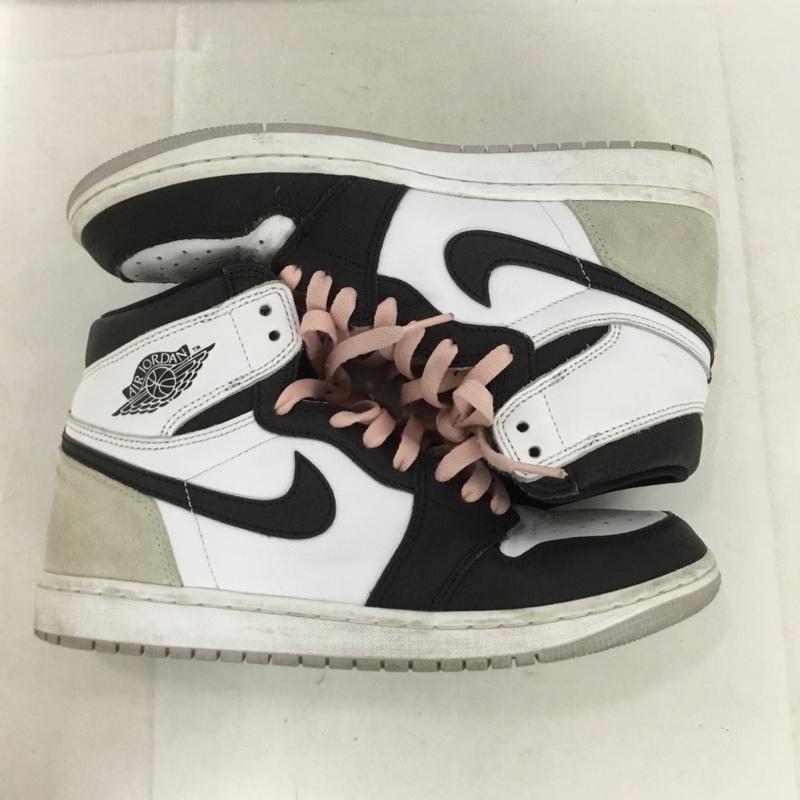 ナイキ NIKE スニーカー スニーカー 55588-108 AIR JORDAN 1 RETRO HIGH OG 26cm 箱有 26.0cm ロゴ、文字 白 / ホワイト / X 黒 / ブラック /  メンズ USED 古着 中古 10132559