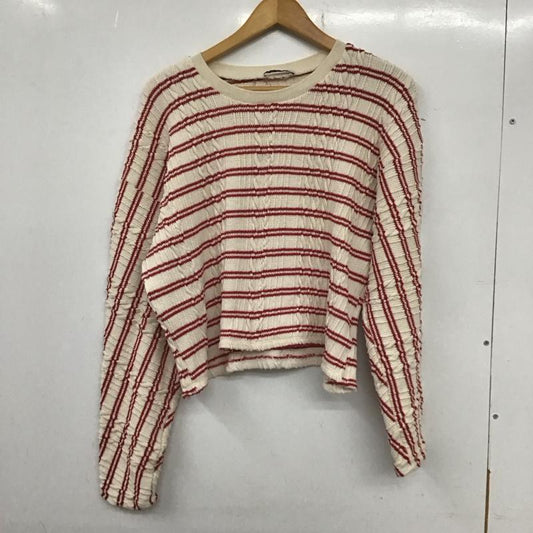 ザラ ZARA ニット、セーター 長袖 L ボーダー柄 マルチカラー / マルチカラー /  レディース USED 古着 中古 10134272