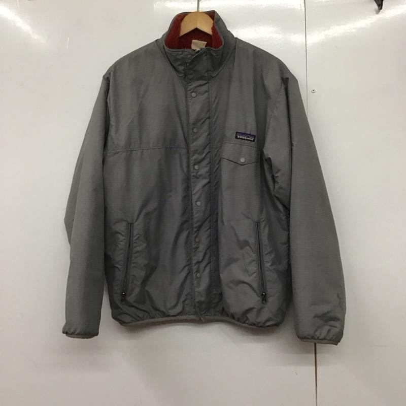 パタゴニア patagonia ジャケット、上着 ジャンパー、ブルゾン ジップアップジャケット ナイロンジャケット アウター リバーシブル S ロゴ、文字 灰 / グレー /  メンズ USED 古着 中古 10142955