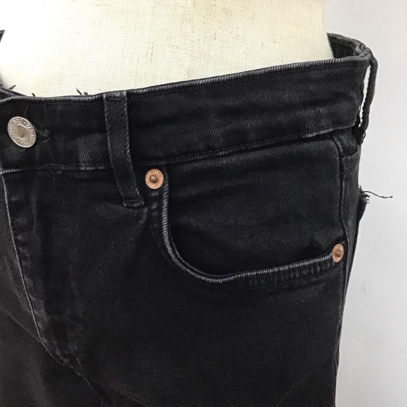 ザラ ZARA パンツ デニム、ジーンズ 4060 812 800 ストレッチ 無地 黒 / ブラック /  レディース USED 古着 中古 10112351