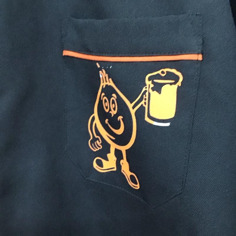 古着 USED シャツ、ブラウス 半袖 半袖シャツ プリントシャツ ポケットシャツ 古着 steady XL プリント 黒 / ブラック / X 橙 / オレンジ /  メンズ USED 古着 中古 10132591