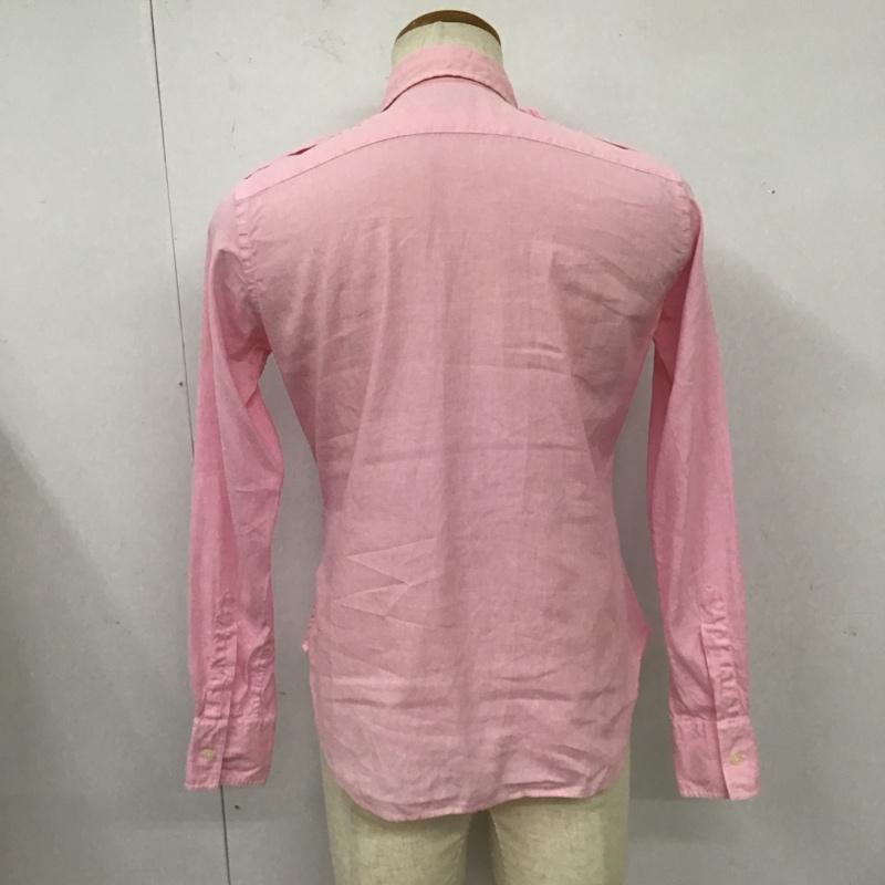 ラルフローレン RALPHLAUREN シャツ、ブラウス 長袖 コットン リネン 無地 桃 / ピンク /  メンズ USED 古着 中古 10116480
