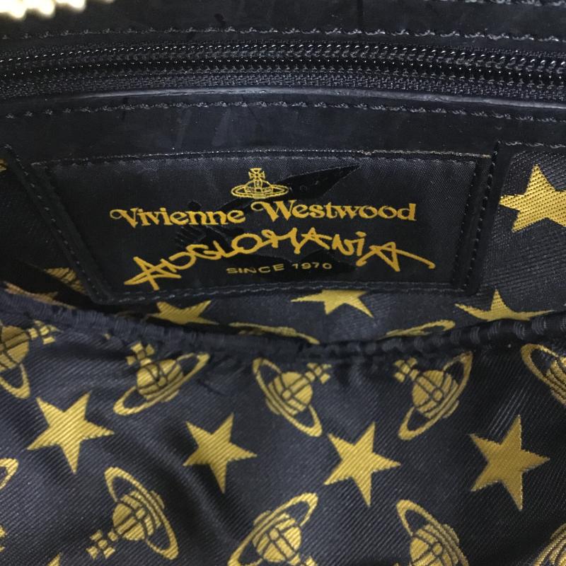 ヴィヴィアンウエストウッド Vivienne Westwood ハンドバッグ ハンドバッグ vivienne westwood×ANGLOMANIA ロゴ、文字 X  黒 / ブラック / X 金 / ゴールド /  レディース USED 古着 中古 10129681