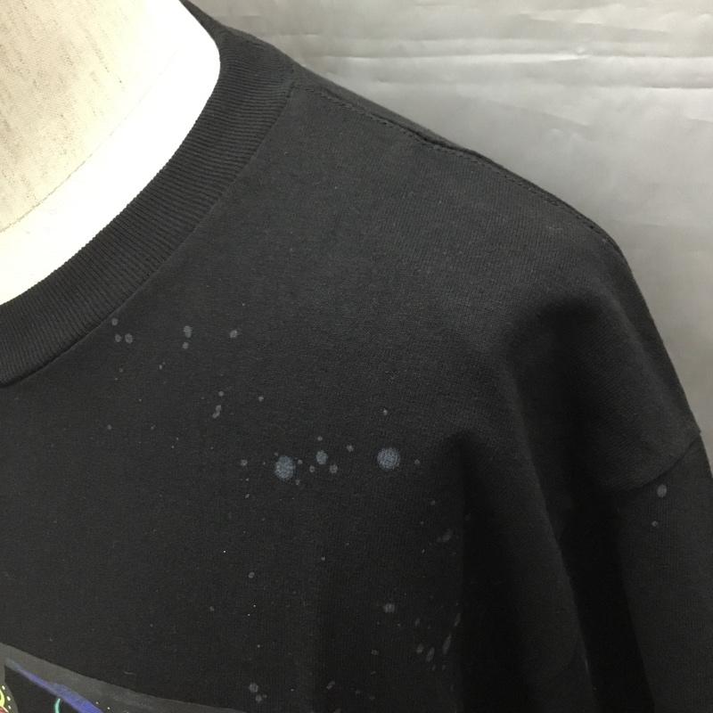 チャレンジャー CHALLENGER Tシャツ 半袖 CLG-TS 020-031 BANDANA FROG TEE YUKINARI UCHIYAMA 内山幸也 L プリント 黒 / ブラック /  メンズ USED 古着 中古 10109680