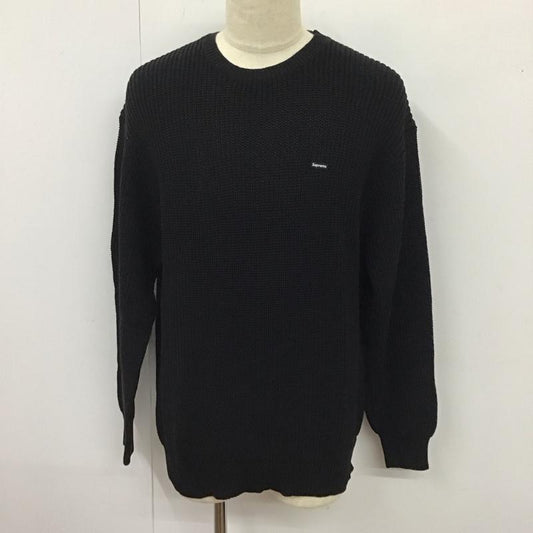 シュプリーム Supreme ニット、セーター 長袖 23FW スモールボックスロゴセーターロイヤルブルー 長袖ニットカットソー L ロゴ、文字 黒 / ブラック /  メンズ USED 古着 中古 10115386