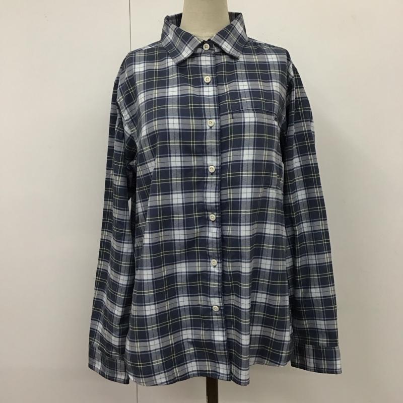 モンベル mont-bell シャツ、ブラウス 長袖 長袖シャツ カラーシャツ ポケットシャツ 長袖カットソー チェックシャツ L チェック マルチカラー / マルチカラー /  メンズ USED 古着 中古 10114495