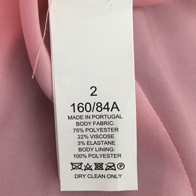 ケイトスペード Kate Spade ワンピース ひざ丈スカート 2 無地 桃 / ピンク /  レディース USED 古着 中古 10110720