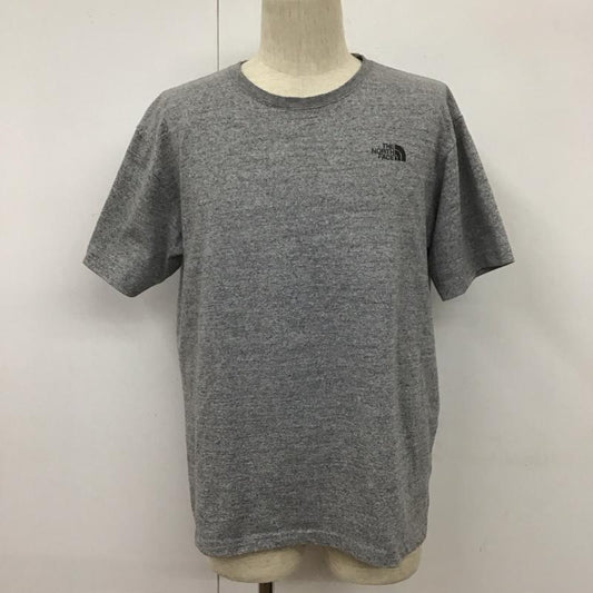 ザノースフェイス THE NORTH FACE Tシャツ 半袖 XL ロゴ、文字 灰 / グレー /  メンズ USED 古着 中古 10109772
