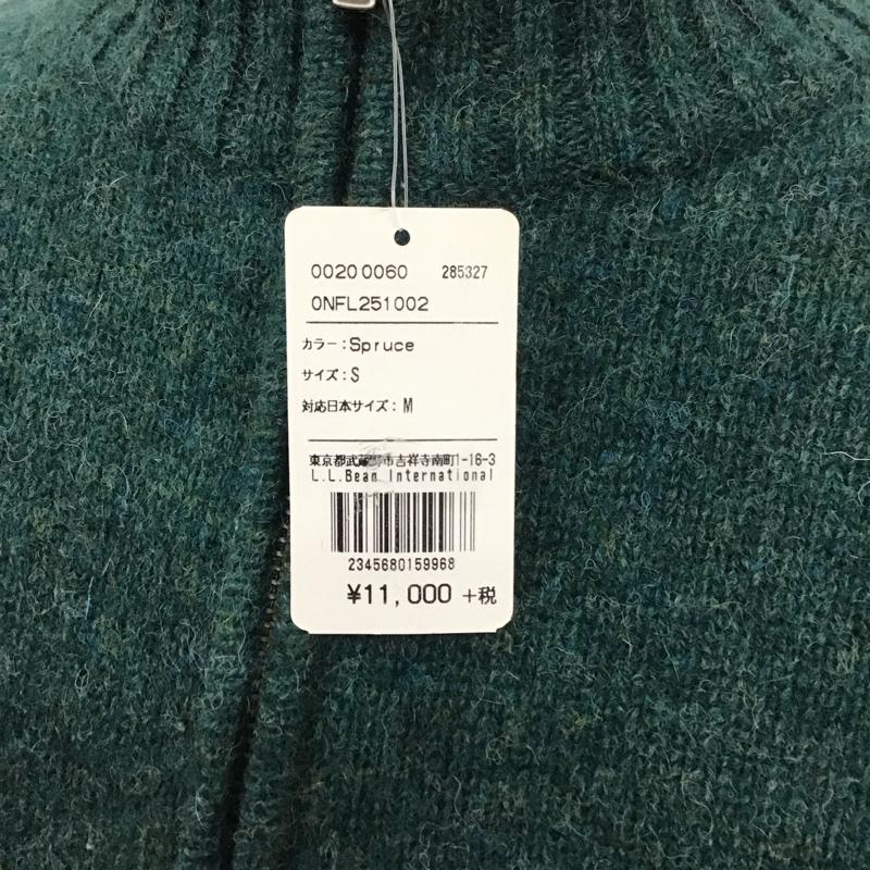 エルエルビーン L.L.Bean ニット、セーター 長袖 ハーフジップ S 無地 緑 / グリーン /  メンズ USED 古着 中古 10111370