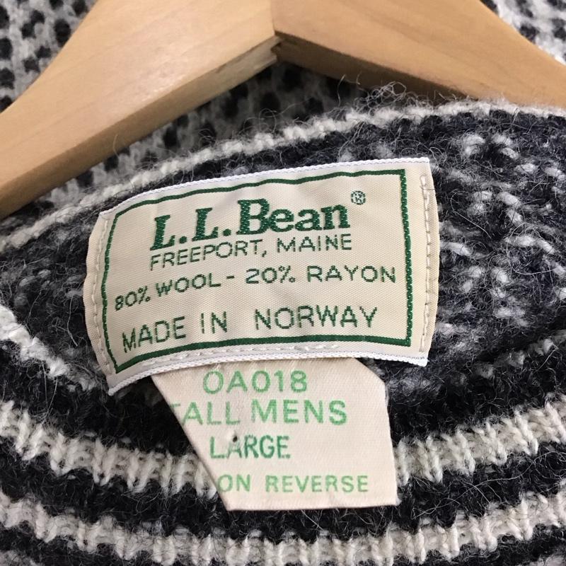 エルエルビーン L.L.Bean ニット、セーター 長袖 80s バーズアイ L  マルチカラー / マルチカラー /  メンズ USED 古着 中古 10145660