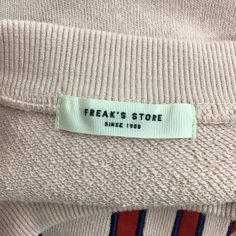 フリークスストア FREAK S STORE トレーナー 長袖 1123248902186 FREE ロゴ、文字 桃 / ピンク /  レディース USED 古着 中古 10125026