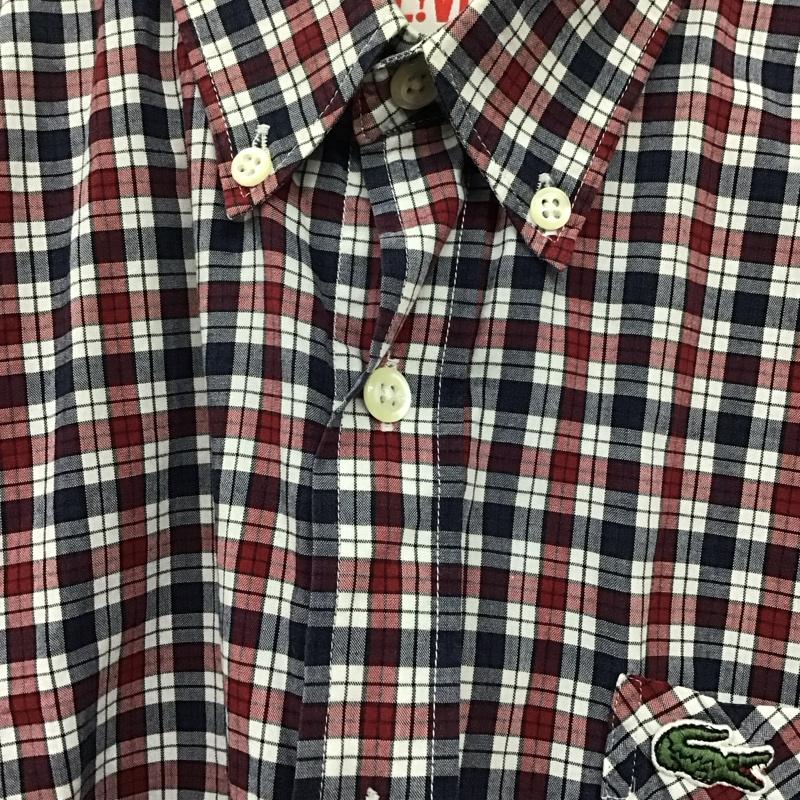 ラコステ LACOSTE シャツ、ブラウス 長袖 長袖シャツ チェックシャツ カラーシャツ ボタンダウンシャツ チェック マルチカラー / マルチカラー /  メンズ USED 古着 中古 10136191