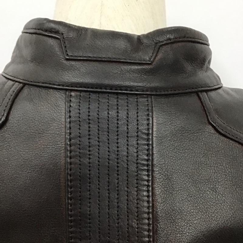 ハーレーダビッドソン Harley-Davidson ジャケット、上着 ジャンパー、ブルゾン レザージャケット ジップアップジャケット ジャンパー アウター 古着 ヴィンテージ XXL 無地 茶 / ブラウン /  メンズ USED 古着 中古 10106774