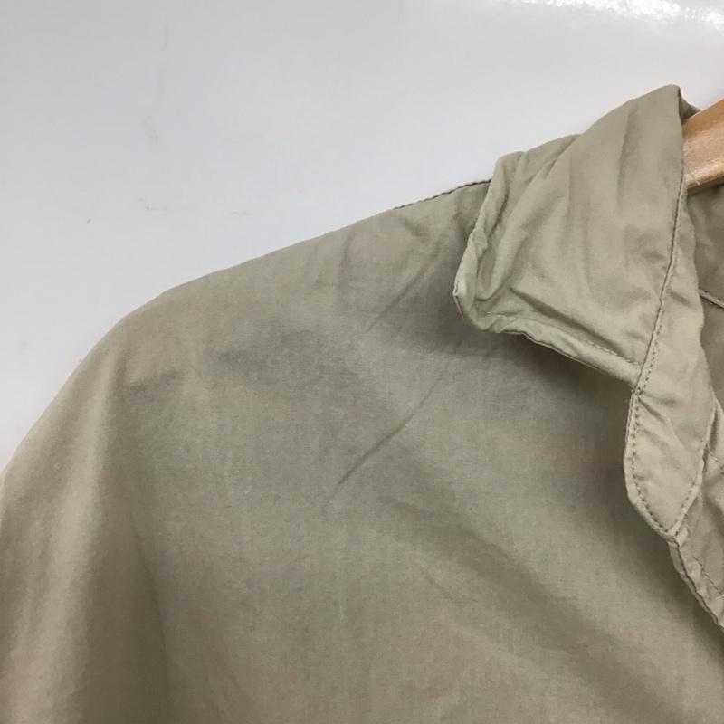 ニコアンド niko and... シャツ、ブラウス 七分袖 S202DA01AD マーセBIGショートシャツ L 無地 ベージュ / ベージュ /  レディース USED 古着 中古 10133837