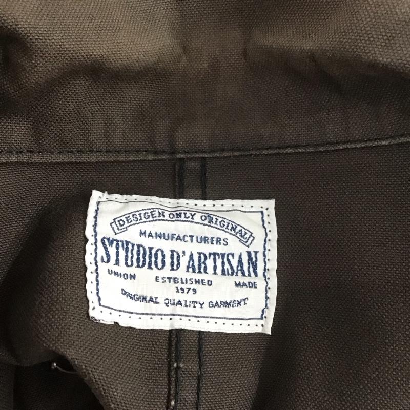 ステュディオ・ダ・ルチザン STUDIO D ARTISAN ジャケット、上着 ジャケット、ブレザー デニムジャケット カジュアルジャケット アウター カラージャケット M 無地 黒 / ブラック /  メンズ USED 古着 中古 10107101