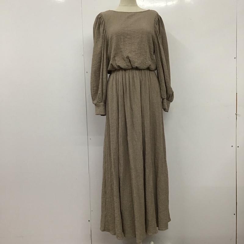 アルシーヴ archives ワンピース ロングスカート 無地 ベージュ / ベージュ /  レディース USED 古着 中古 10124896