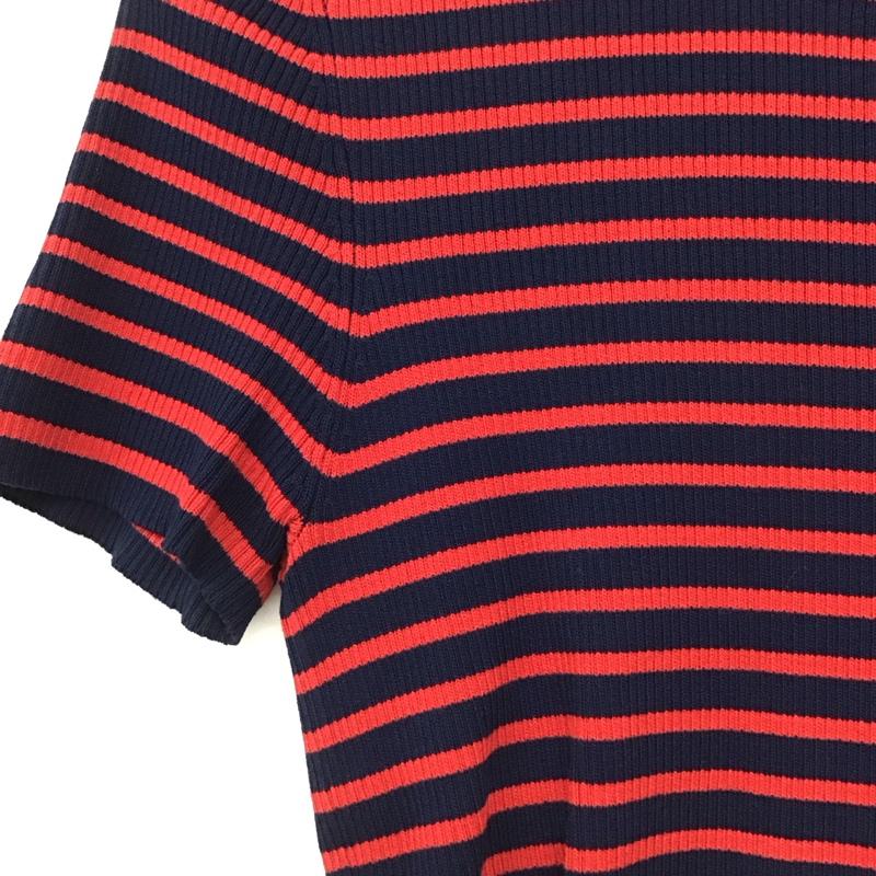 ザラ ZARA カットソー 半袖 ボーダー M ボーダー柄 マルチカラー / マルチカラー /  レディース USED 古着 中古 10149091