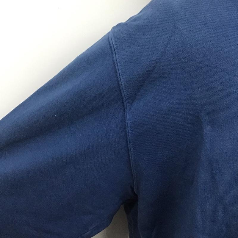 グッドオン Good On パーカー 長袖 ハーフジップ L 無地 青 / ブルー /  メンズ USED 古着 中古 10108093