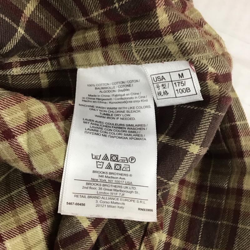 ブルックスブラザーズ BROOKS BROTHERS シャツ、ブラウス 長袖 長袖シャツ カラーシャツ ポケットシャツ 長袖カットソー チェックシャツ M チェック マルチカラー / マルチカラー /  メンズ USED 古着 中古 10112588