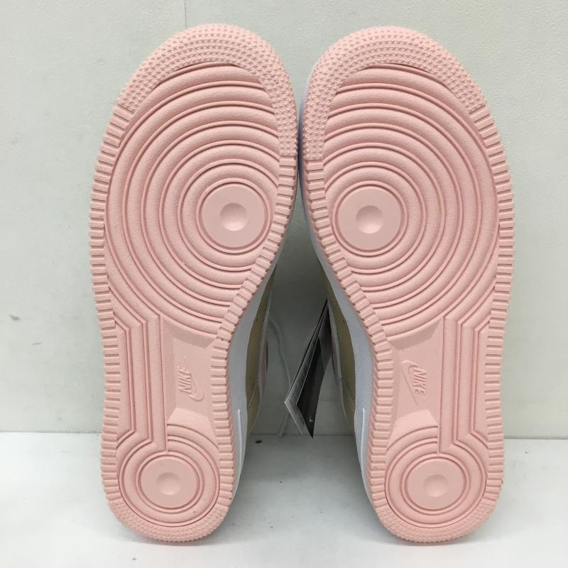 ナイキ NIKE スニーカー スニーカー 845053-201 Air Force 1 Low Retro Linen エアフォース１ リネン 28.0cm ロゴ、文字 白 / ホワイト / X 茶 / ブラウン / X 桃 / ピンク /  メンズ USED 古着 中古 10136411