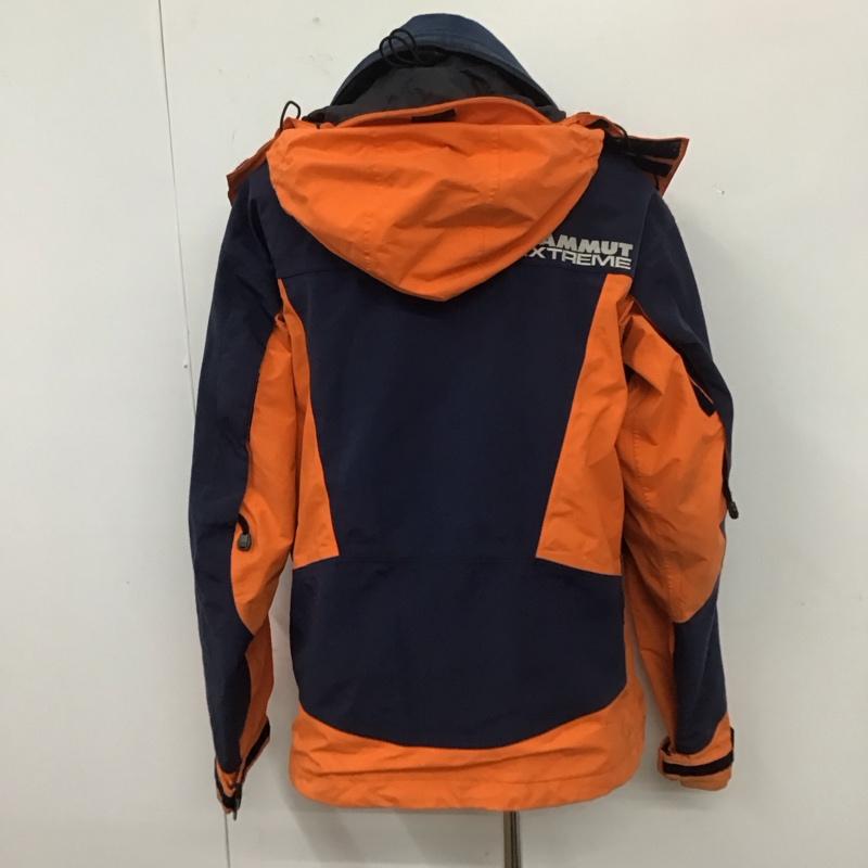 マムート Mammut ジャケット、上着 ジャンパー、ブルゾン ジップアップジャケット ジャンパー アウター アウトドア M ロゴ、文字 橙 / オレンジ / X 紺 / ネイビー /  メンズ USED 古着 中古 10110201