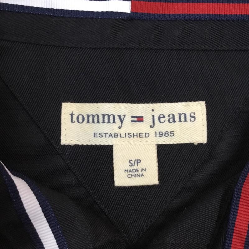 トミー ジーンズ TOMMY JEANS ワンピース ひざ丈スカート S 無地 黒 / ブラック /  レディース USED 古着 中古 10107372