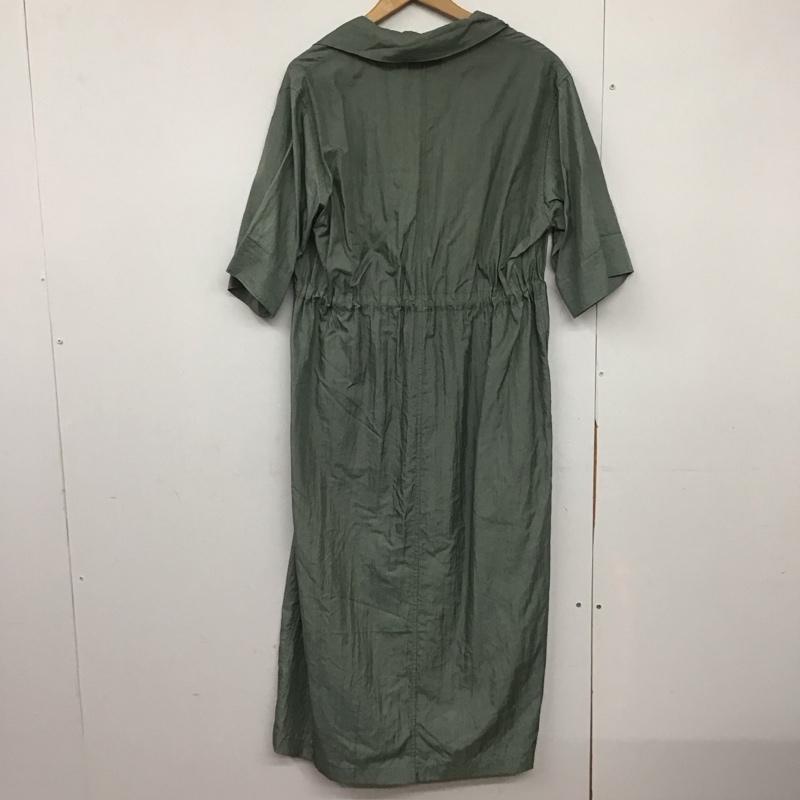 ロエフ LOEFF コート コート一般 8822-699-0009 LF NY WSH SSL GOWN COAT 半袖 ワンピース ナイロン 無地 緑 / グリーン /  レディース USED 古着 中古 10145964