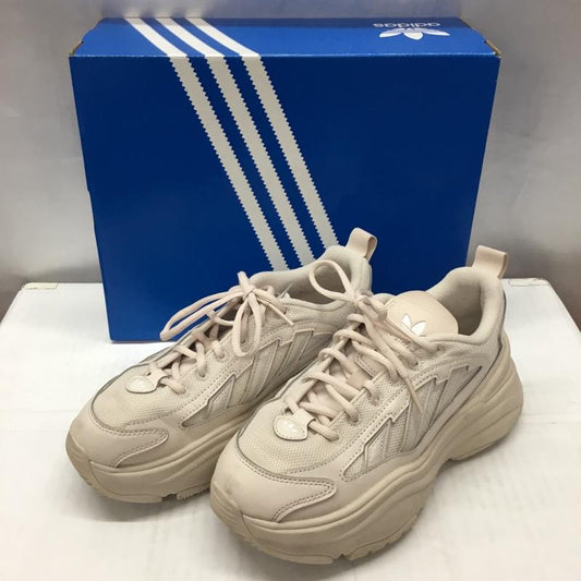アディダス adidas スニーカー スニーカー IG6049 オズガイア OZGAIA 24.5cm 箱有 24.5cm ロゴ、文字 ベージュ / ベージュ /  レディース USED 古着 中古 10112512