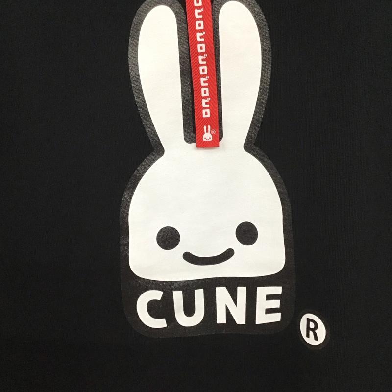 キューン CUNE パーカー 長袖 長袖パーカー プルオーバーパーカー スウェット S 無地 黒 / ブラック /  メンズ USED 古着 中古 10132237