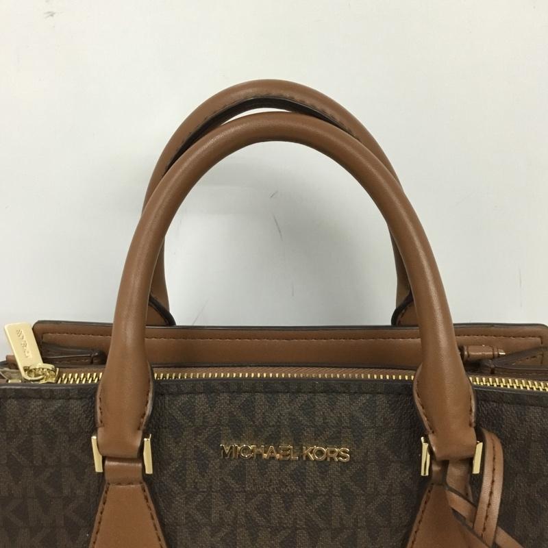 マイケルコース MICHAEL KORS ハンドバッグ ハンドバッグ 35T0GWXM8B 2WAY ショルダーバッグ ロゴ、文字 茶 / ブラウン / X ダークブラウン / ダークブラウン /  レディース USED 古着 中古 10144930