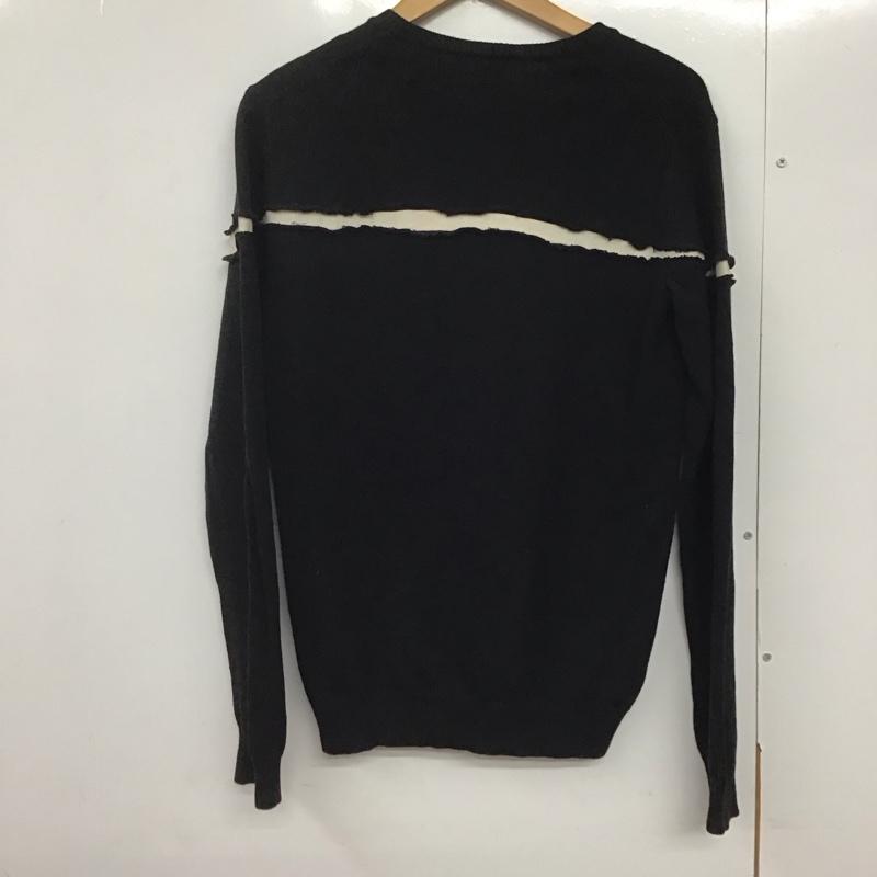 アルマーニエクスチェンジ A/X ARMANIEXCHANGE ニット、セーター 長袖 長袖ニットカットソー クルーネック セーター S ロゴ、文字 黒 / ブラック /  メンズ USED 古着 中古 10142971