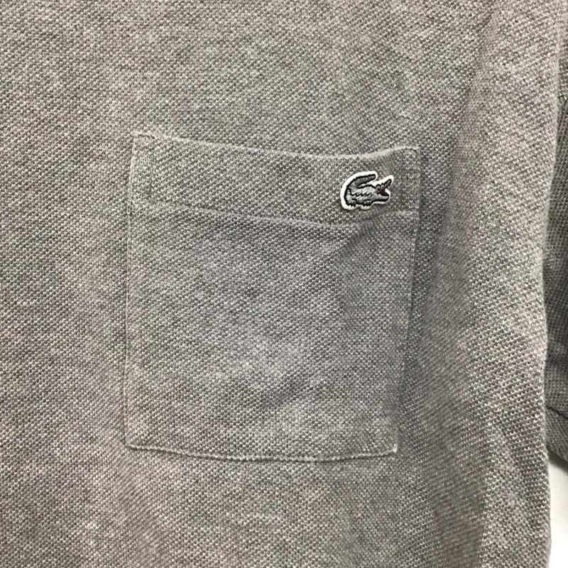 ラコステ LACOSTE Tシャツ 半袖 半袖カットソー 無地Tシャツ クルーネックカットソー 3 ロゴ、文字 灰 / グレー /  メンズ USED 古着 中古 10142588