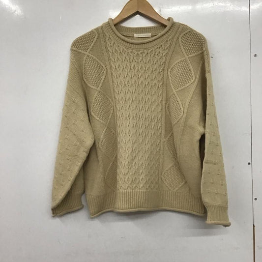 エヘカソポ ehka sopo ニット、セーター 長袖 FREE 無地 ベージュ / ベージュ /  レディース USED 古着 中古 10139503